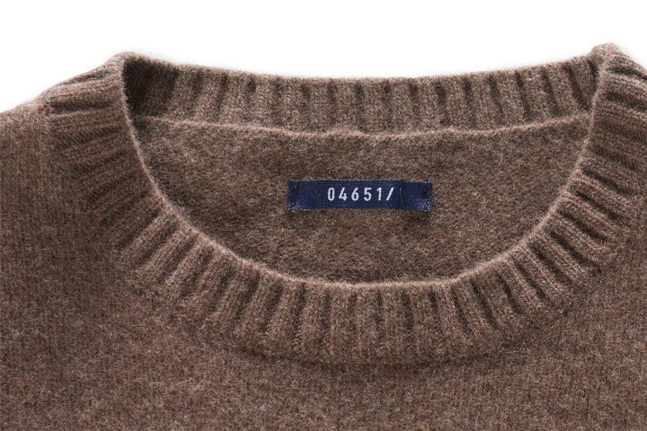 04651/ trui-100% wol-HEREN TRUIEN & VESTEN-Grijs