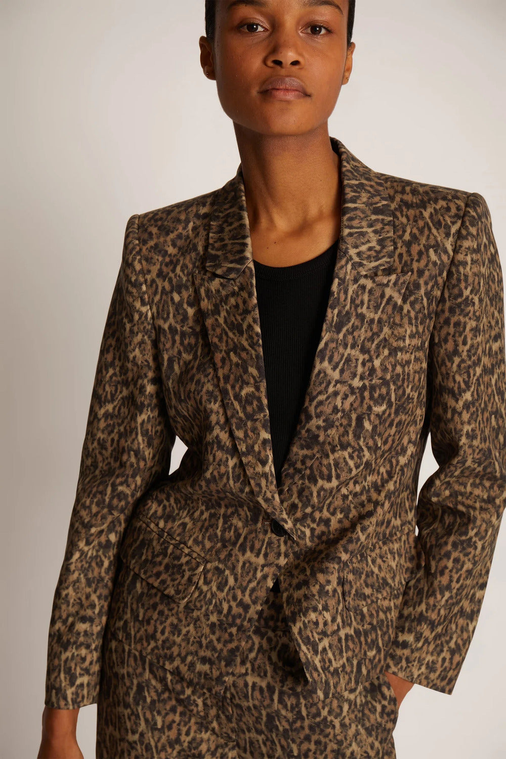 100% tencel-DAMES BLAZERS & GILETS-Bruin