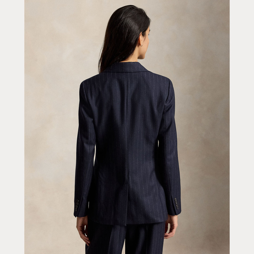 100% wol<br />Voering: 100% cupro<br />Voering mouw: 52% viscose, 48% acetaat-DAMES BLAZERS & JASJES-Blauw