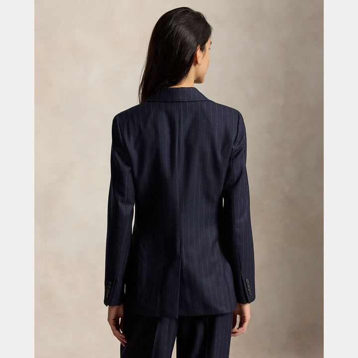 100% wol<br />Voering: 100% cupro<br />Voering mouw: 52% viscose, 48% acetaat-DAMES BLAZERS & JASJES-Blauw