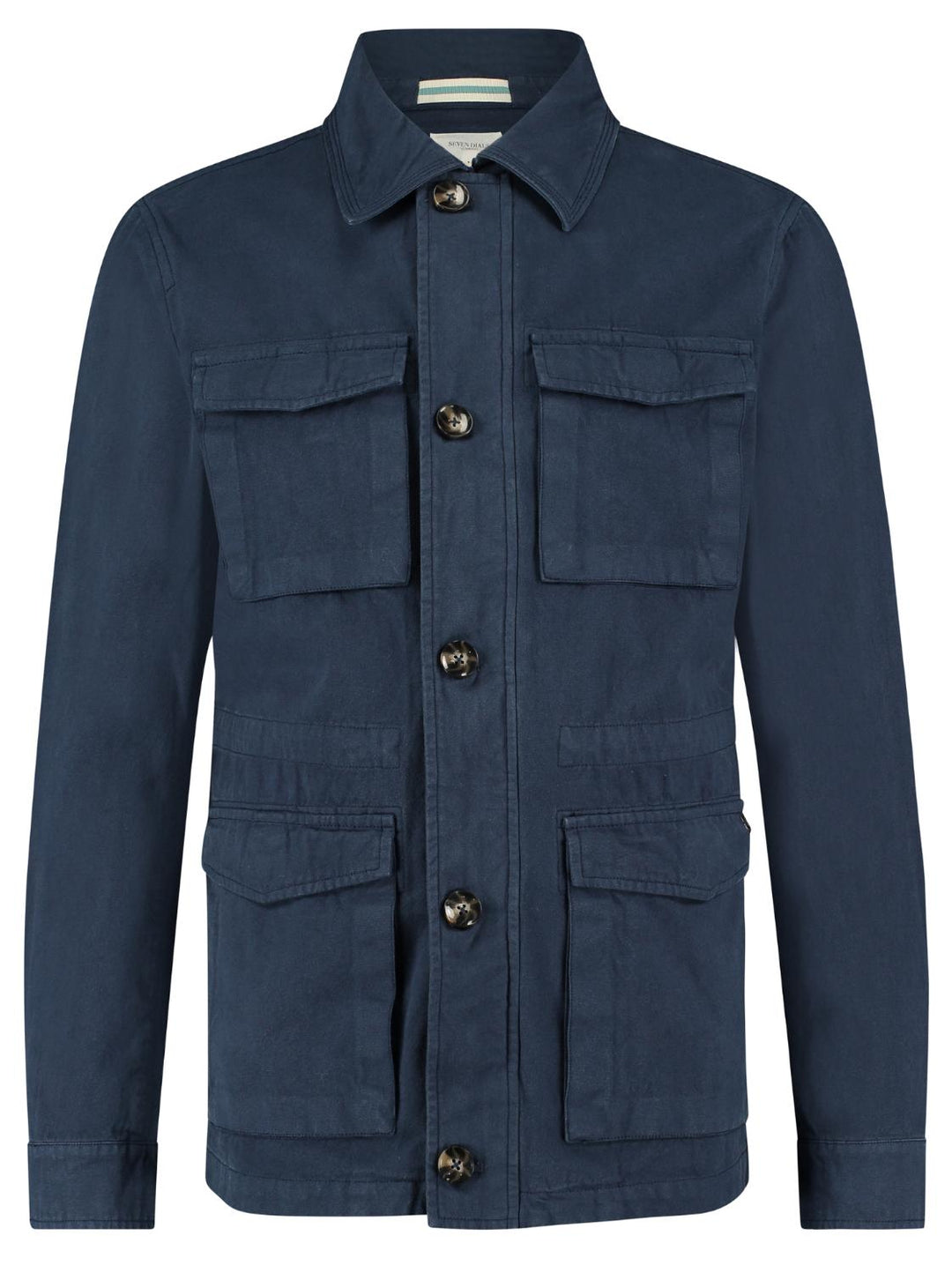 7 Dials Casper jack-100% katoen-HEREN JASSEN & JACKS-Blauw