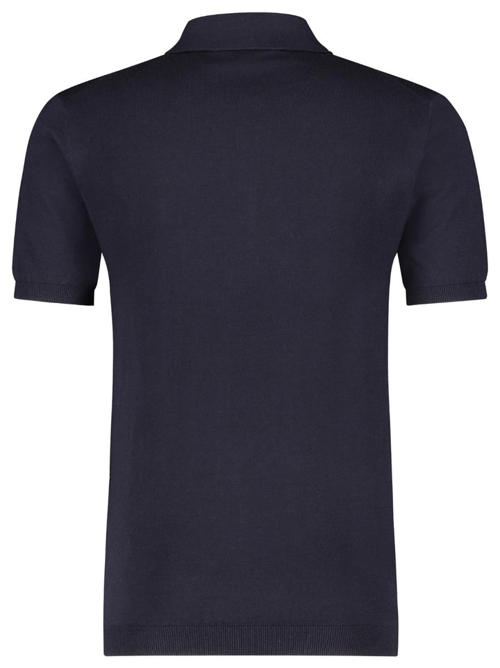 7 Dials Felix polo-80% katoen, 20% zijde-HEREN POLO'S & T-SHIRTS-Blauw