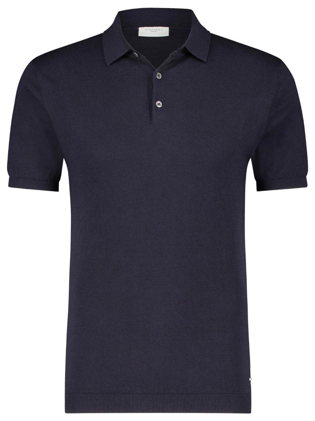 7 Dials Felix polo-80% katoen, 20% zijde-HEREN POLO'S & T-SHIRTS-Blauw