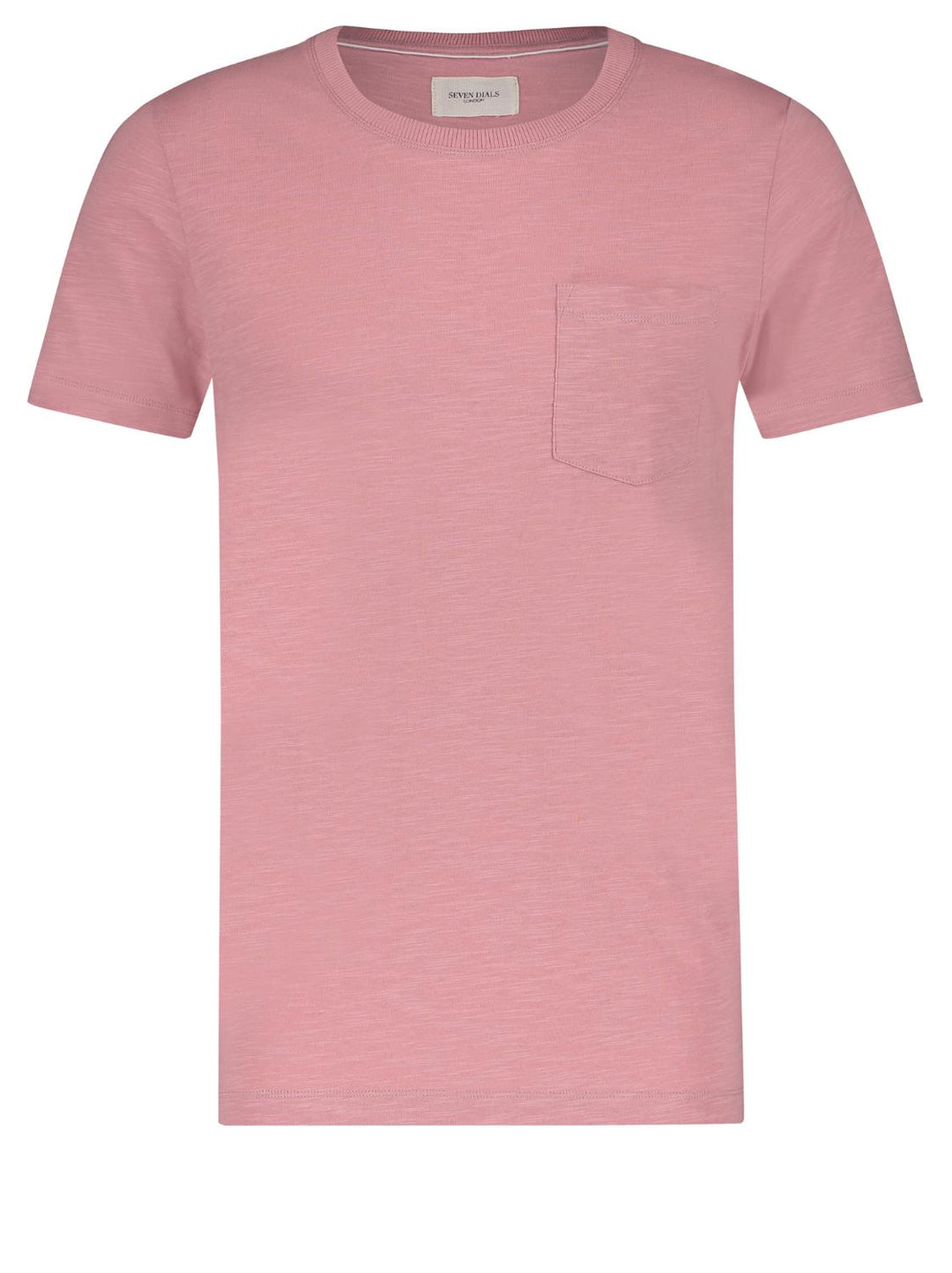 7 Dials Nathan t-shirt-100% katoen-HEREN POLO'S & T-SHIRTS-Roze
