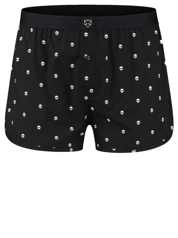 A-dam Boxershorts Darius-95% katoen, 5% elasthaan-HEREN ONDER- EN BADMODE-Zwart
