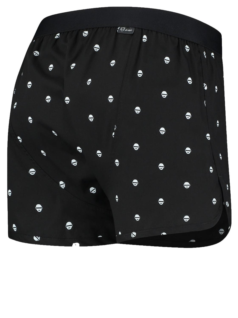 A-dam Boxershorts Darius-95% katoen, 5% elasthaan-HEREN ONDER- EN BADMODE-Zwart