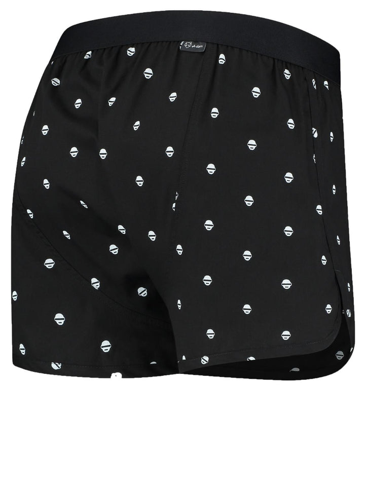 A-dam Boxershorts Darius-95% katoen, 5% elasthaan-HEREN ONDER- EN BADMODE-Zwart