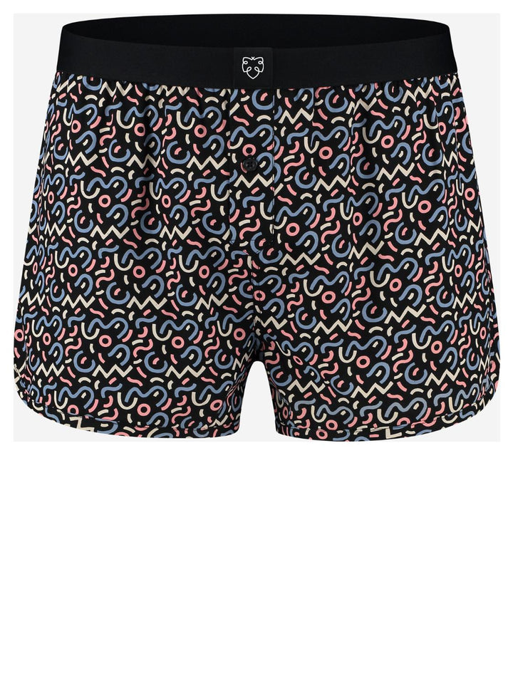 A-dam Boxershorts Melchior-95% katoen, 5% elasthaan-HEREN ONDER- EN BADMODE-Blauw