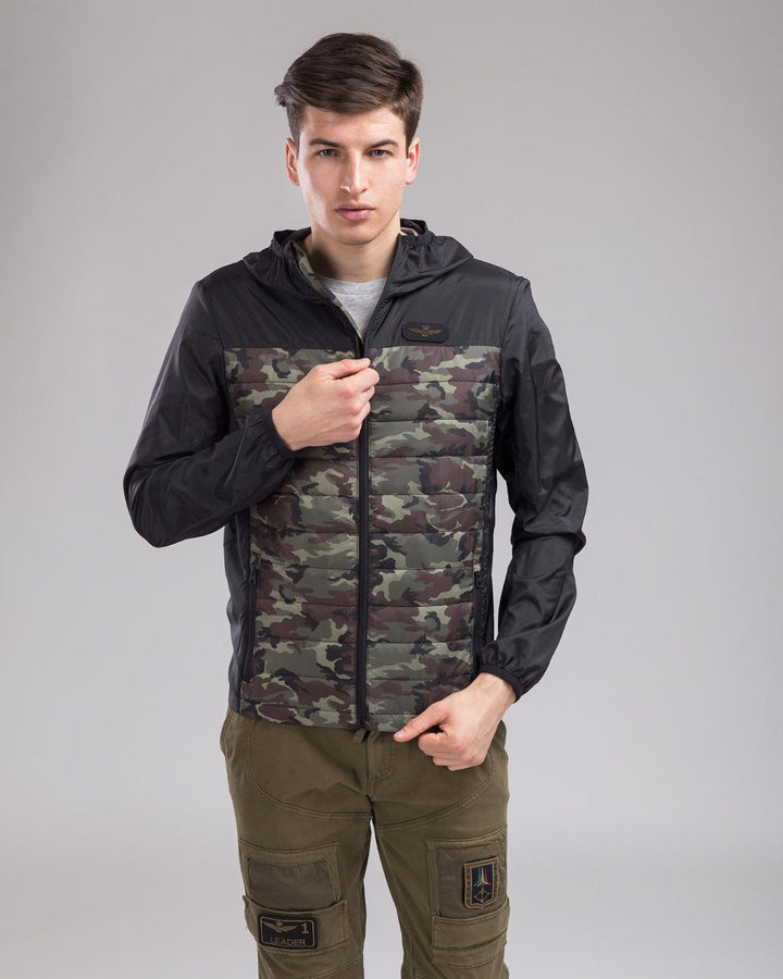 Aeronautica Militare jack-100% polyester-HEREN JASSEN & JACKS-Groen