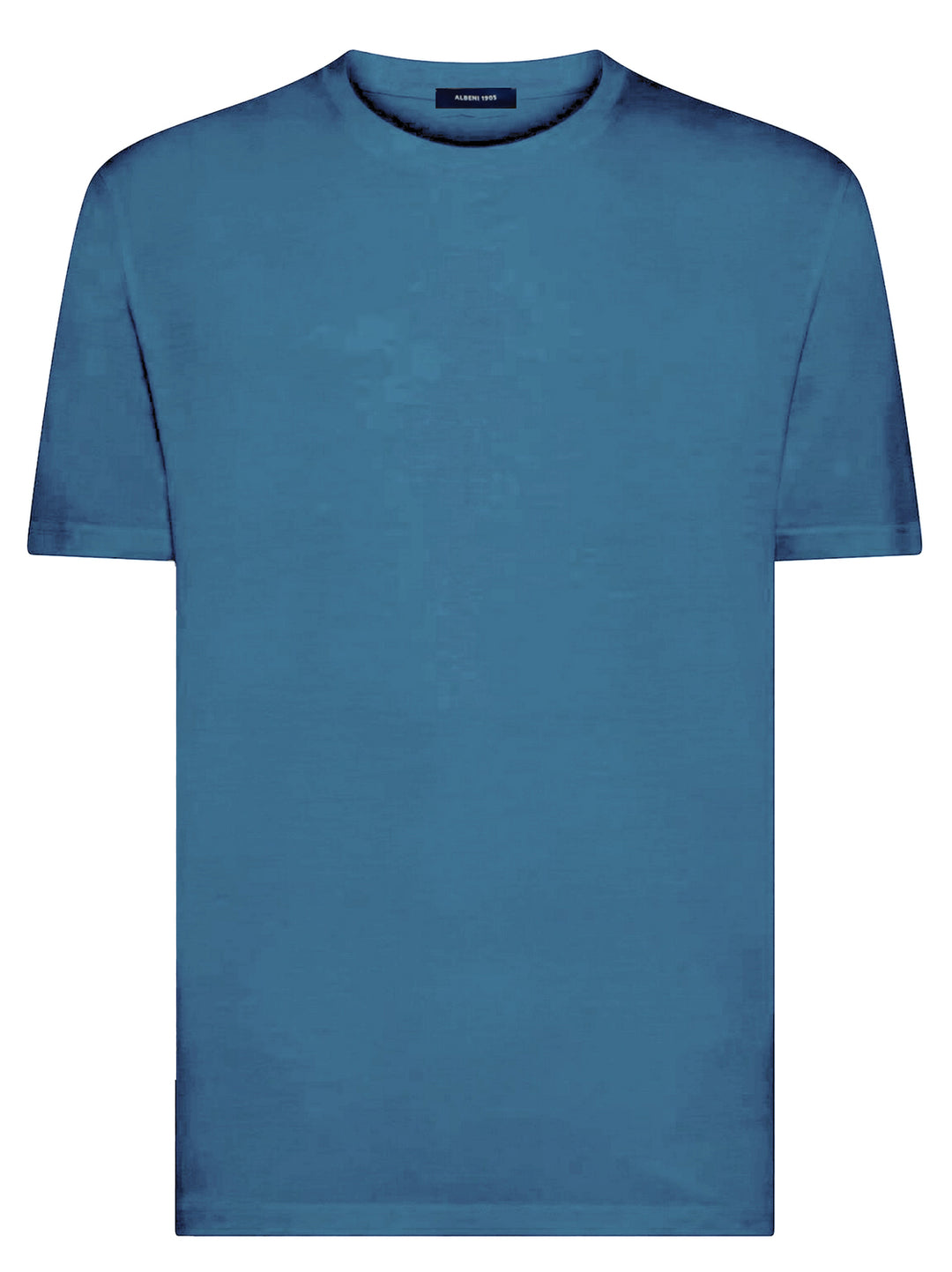 Albeni 1905 Merino T-shirt Blauw-100% wol-HEREN POLO'S & T-SHIRTS-Blauw