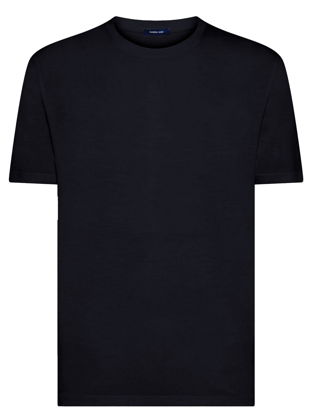 Albeni 1905 Merino T-shirt Navy-100% wol-HEREN POLO'S & T-SHIRTS-Blauw