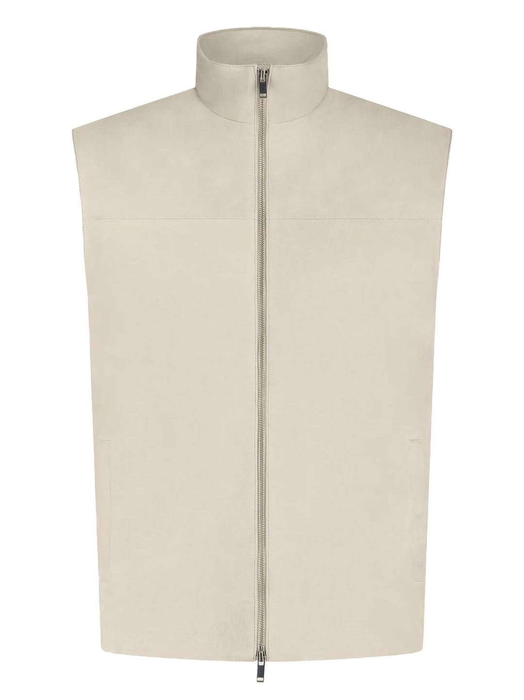 Alter Ego Axel Bodywarmer – Taupe-100% suede leer-HEREN JASSEN & JACKS-Beige