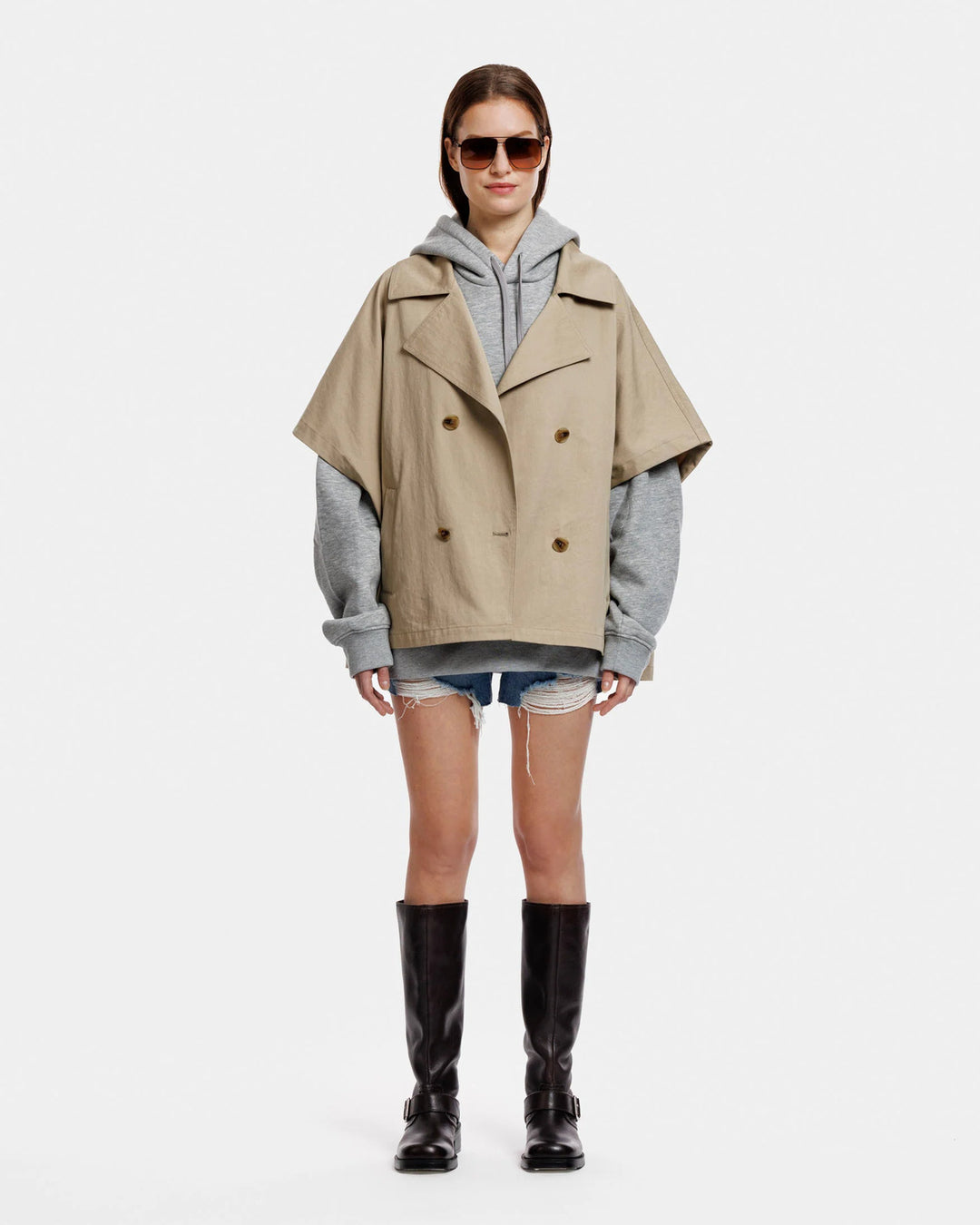 Alter Ego Elin jas - Sand-Buitenkant:100% Katoen<br />Binnenkant: 100% Polyester-DAMES JASSEN & JACKS-Beige