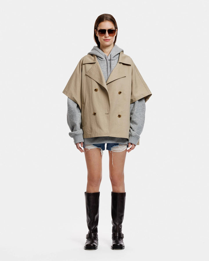 Alter Ego Elin jas - Sand-Buitenkant:100% Katoen<br />Binnenkant: 100% Polyester-DAMES JASSEN & JACKS-Beige