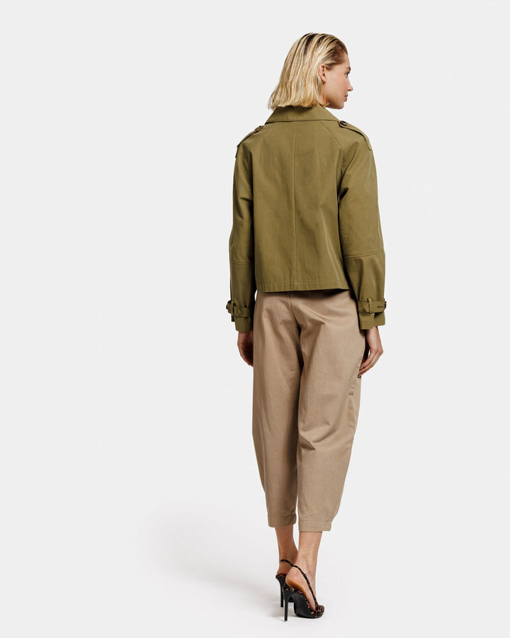 Alter Ego Florine Canvas jas-Buitenkant:100% Katoen<br />Binnenkant: 100% Polyester-DAMES JASSEN & JACKS-Groen