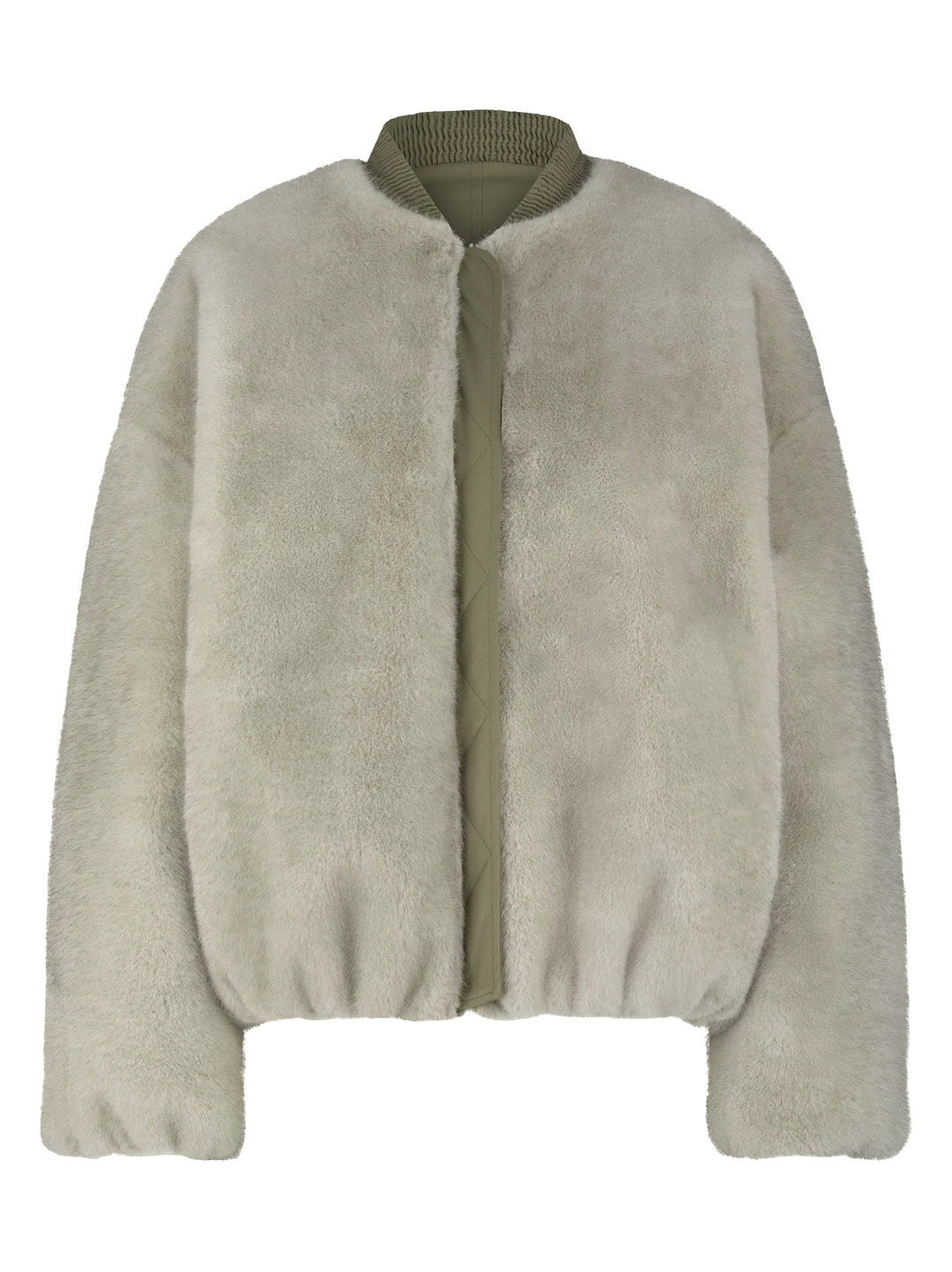 Alter Ego – Jas Pearl Clay Grey-100% polyester-DAMES JASSEN & JACKS-Grijs