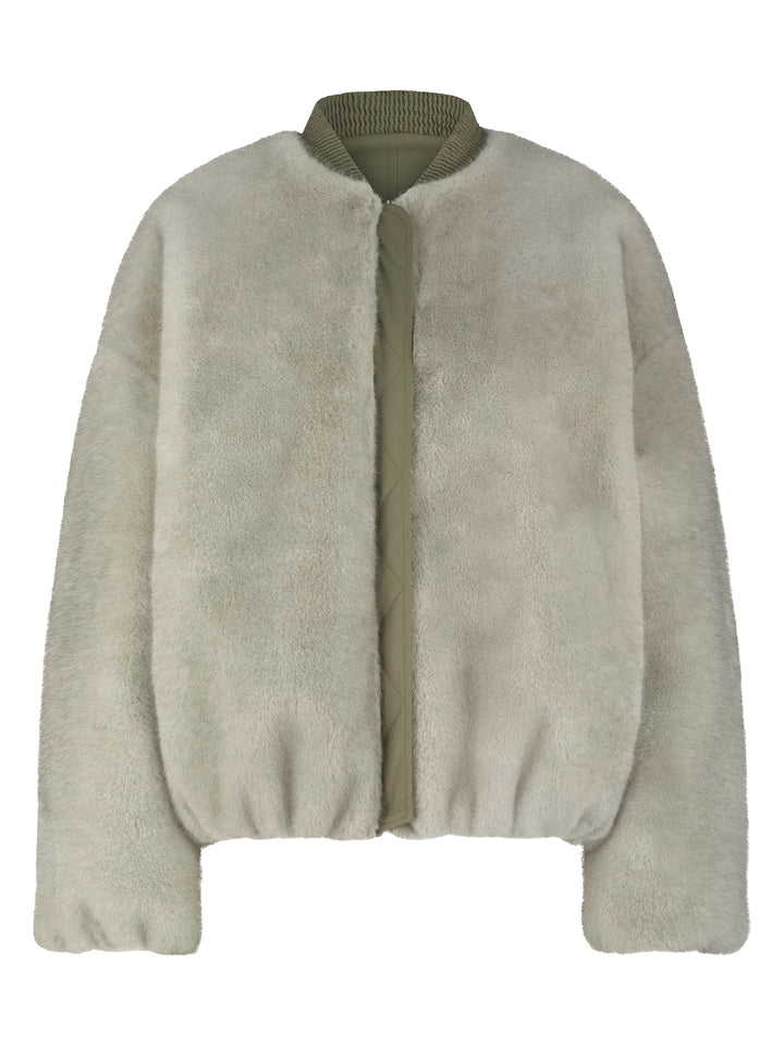 Alter Ego – Jas Pearl Clay Grey-100% polyester-DAMES JASSEN & JACKS-Grijs