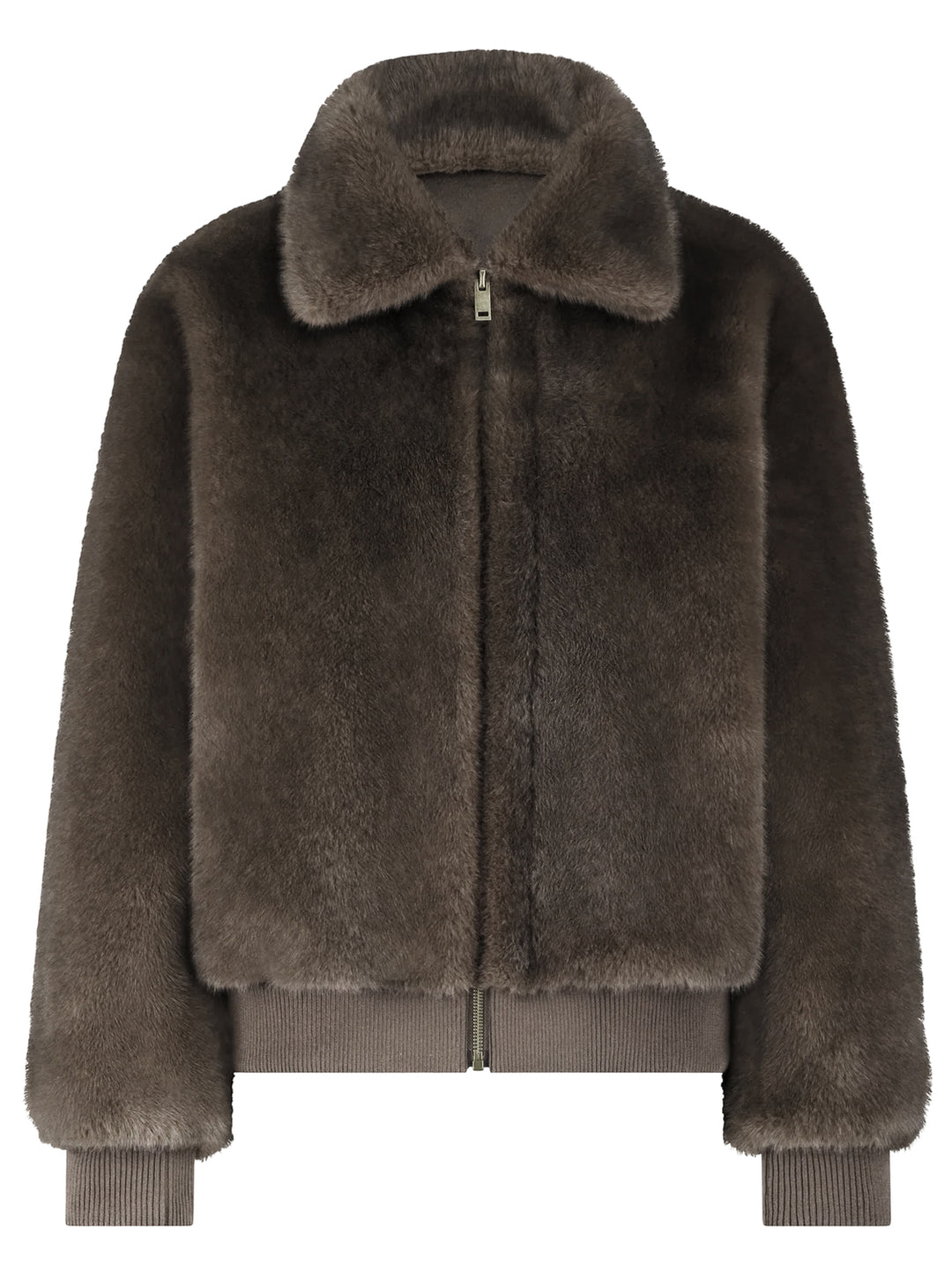 Alter Ego Linn Imitatiebont Jack – Taupe-100% polyester-DAMES JASSEN & JACKS-Bruin