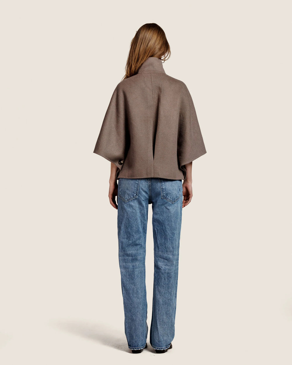 Alter Ego Liv Wollen Jack – Bruin-50% wol, 50% polyester-DAMES JASSEN & JACKS-Bruin