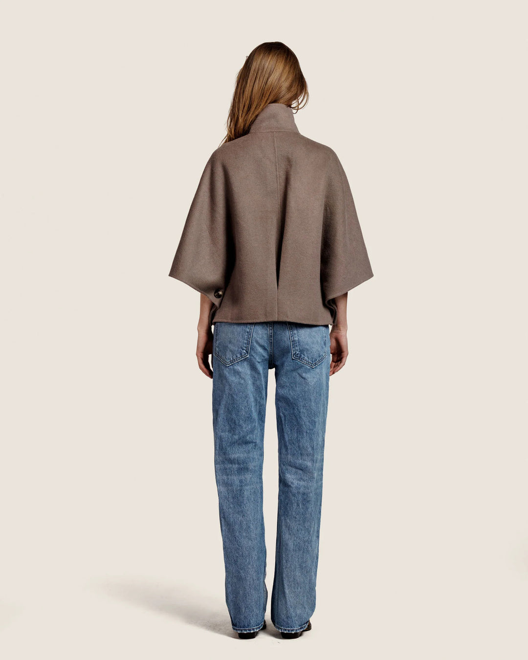 Alter Ego Liv Wollen Jack – Bruin-50% wol, 50% polyester-DAMES JASSEN & JACKS-Bruin