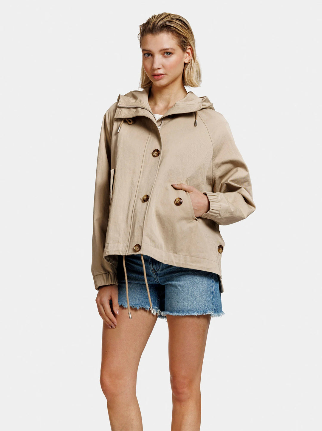 Alter Ego May jas-Buitenkant:100% Katoen<br />Binnenkant: 100% Polyester-DAMES JASSEN & JACKS-Beige