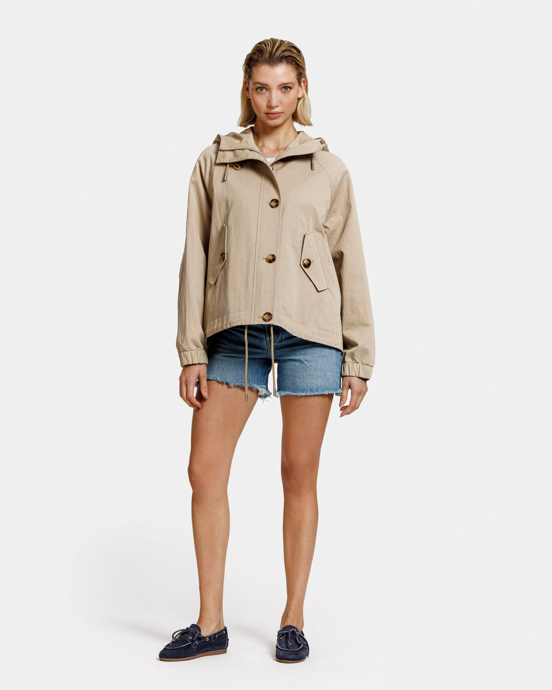 Alter Ego May jas-Buitenkant:100% Katoen<br />Binnenkant: 100% Polyester-DAMES JASSEN & JACKS-Beige