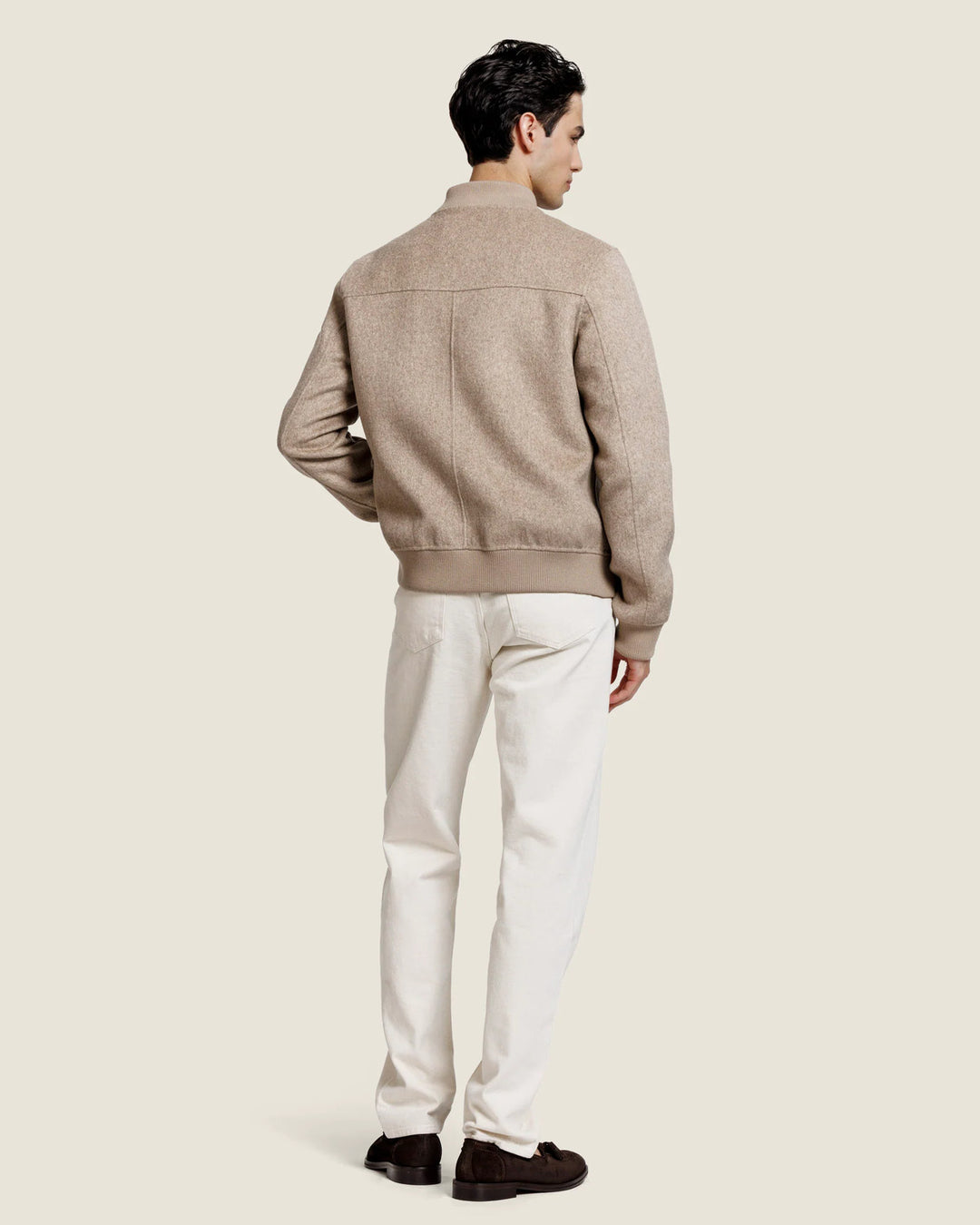 Alter Ego Mick Wollen Jack – Beige Melange-50% wol, 50% polyester-HEREN JASSEN & JACKS-Beige