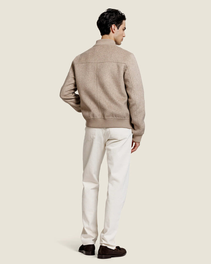 Alter Ego Mick Wollen Jack – Beige Melange-50% wol, 50% polyester-HEREN JASSEN & JACKS-Beige