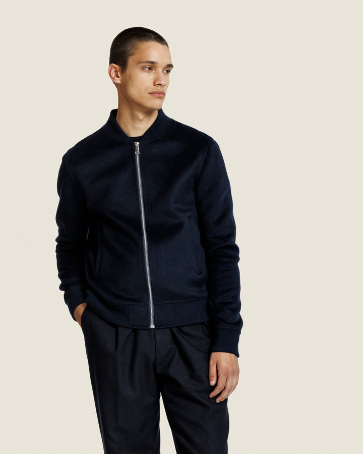 Alter Ego Mick Wollen Jack – Night Blue-50% wol, 50% polyester-HEREN JASSEN & JACKS-Blauw