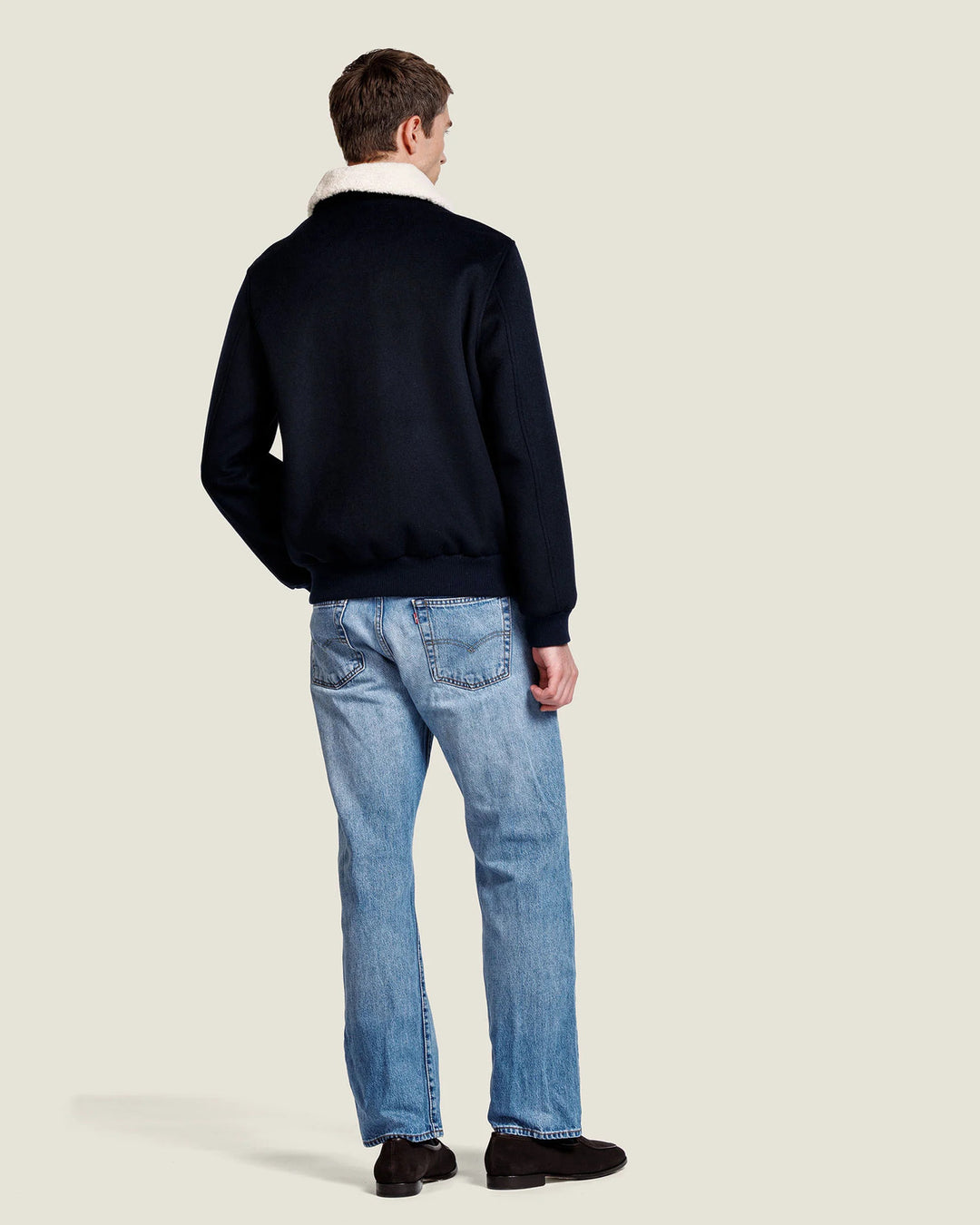 Alter Ego Milo Wollen Jack – Blauw-50% wol, 50% polyester-HEREN JASSEN & JACKS-Blauw
