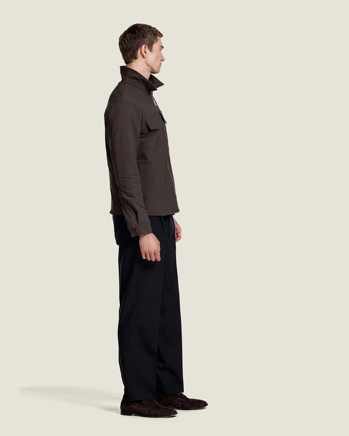 Alter Ego Robert Suède Overshirt – Bruin-74% polyamide, 26% elastaan-HEREN SHIRTS-Bruin