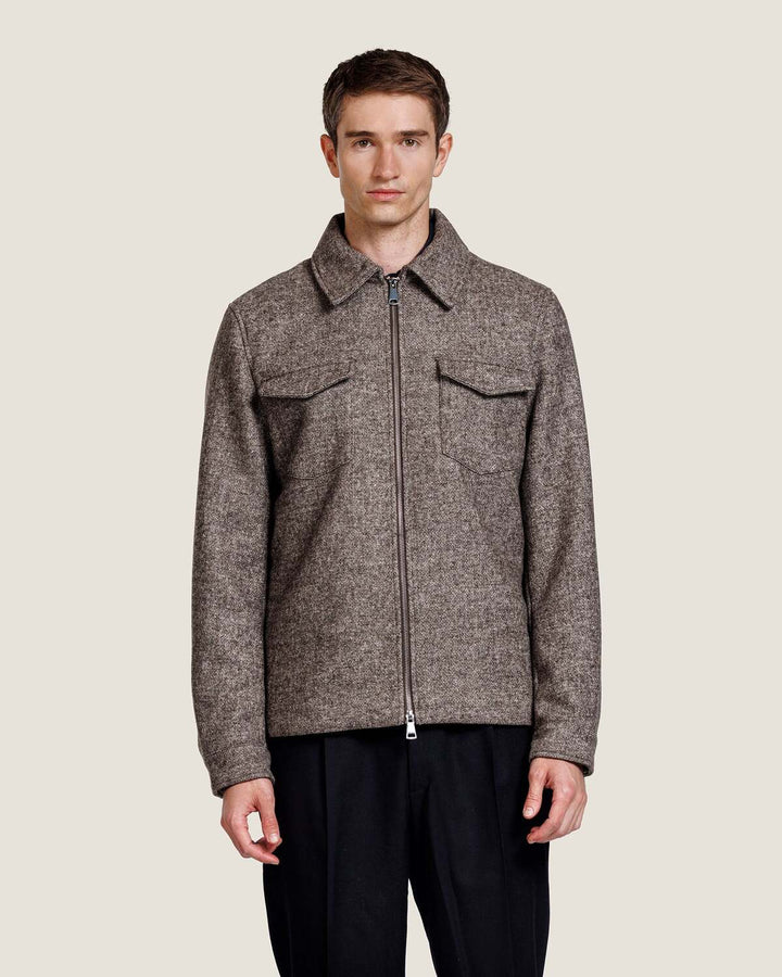 Alter Ego Robert Wollen Jack – Bruin-50% wol, 33% polyester, 7% viscose<br />Voering: 100% polyester-HEREN JASSEN & JACKS