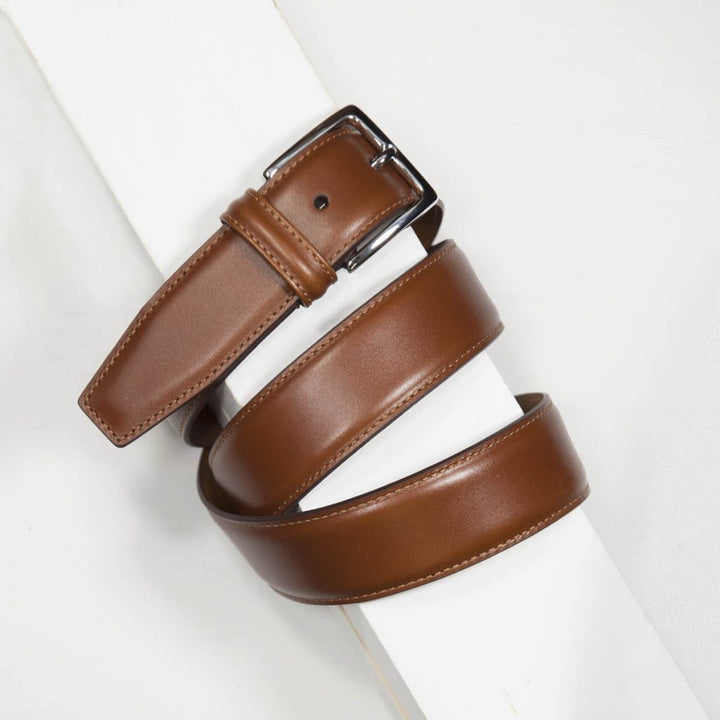 Anderson’s Classic stitched belt – Bruin-HEREN SCHOENEN & RIEMEN-Bruin