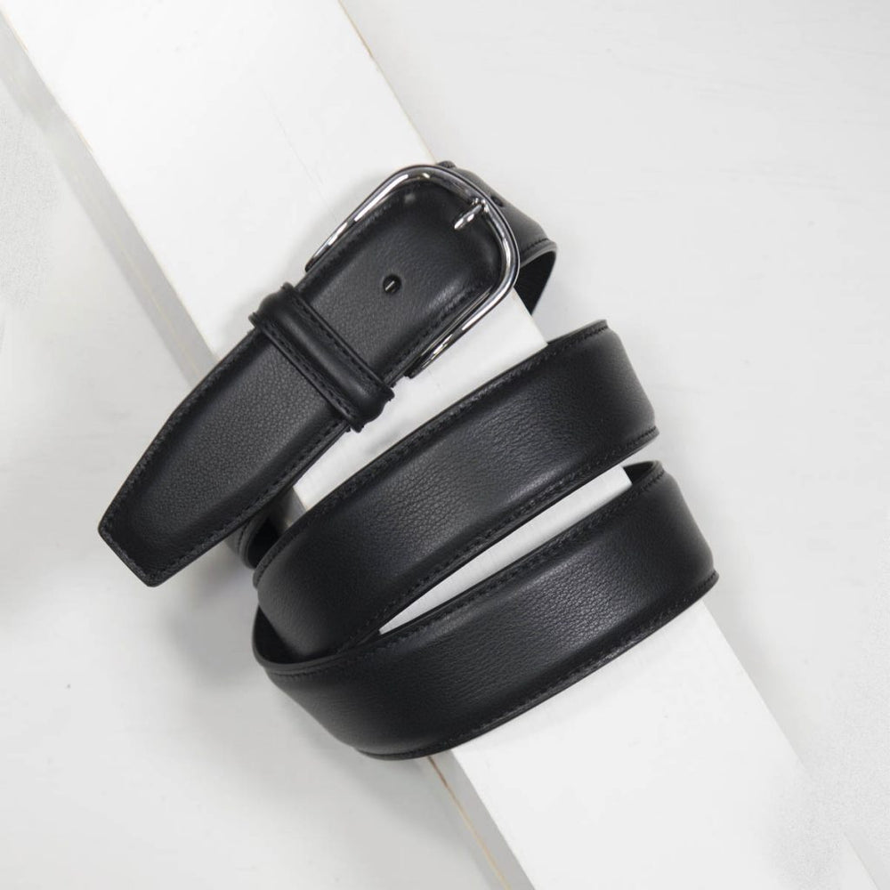 Anderson’s Classic stitched nappa belt – Blauw-HEREN SCHOENEN & RIEMEN-Blauw