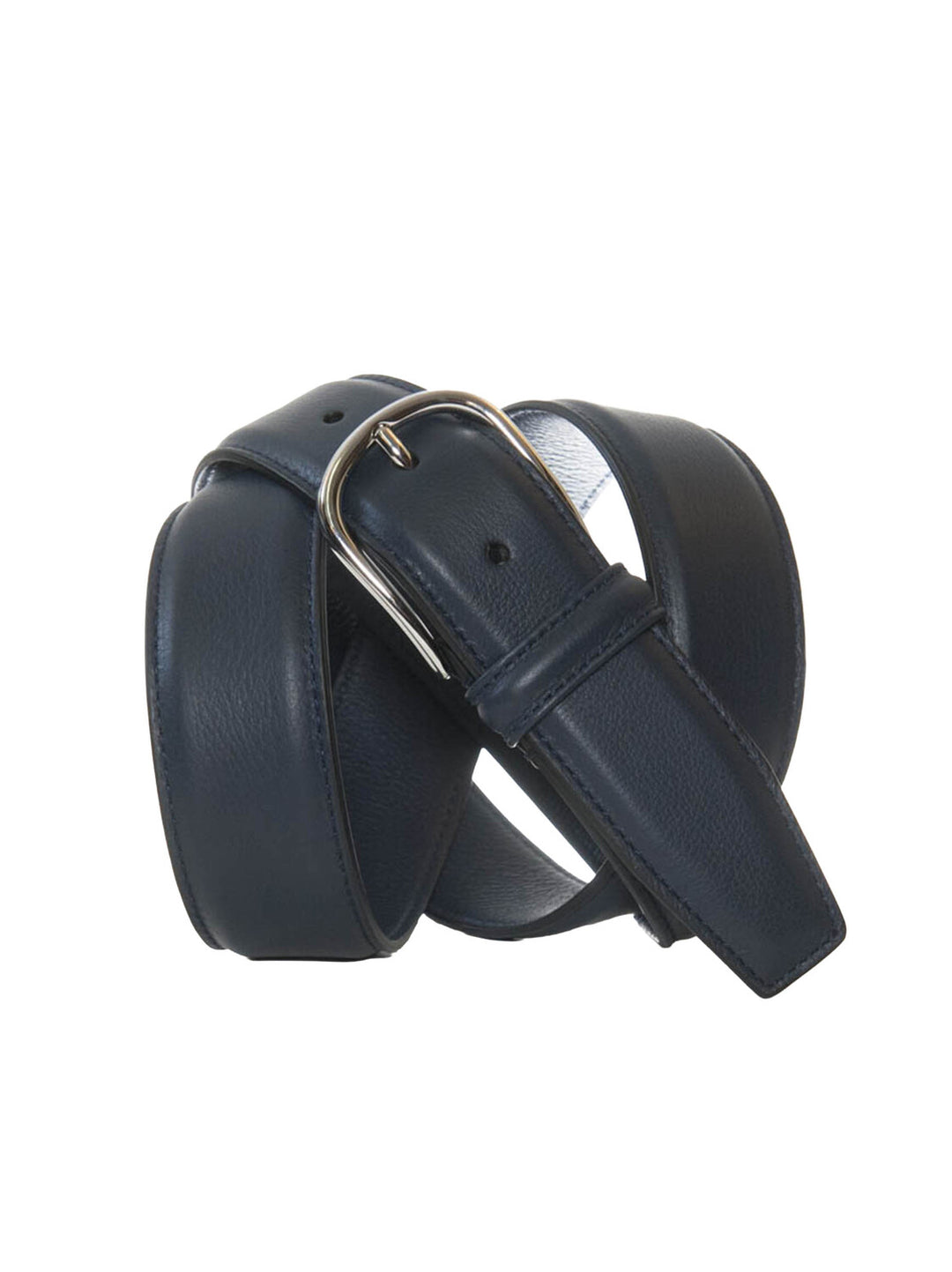 Anderson’s Classic stitched nappa belt – Blauw-HEREN SCHOENEN & RIEMEN-Blauw