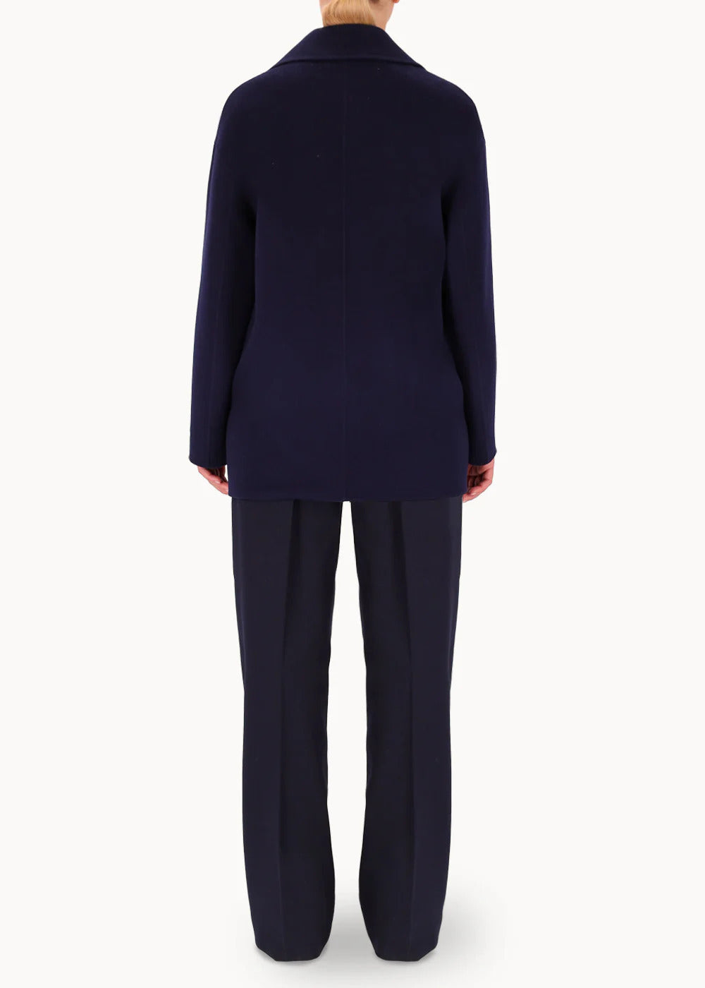 Anfiny coat CABAN KATE -100% Wol-DAMES JASSEN & JACKS-Blauw