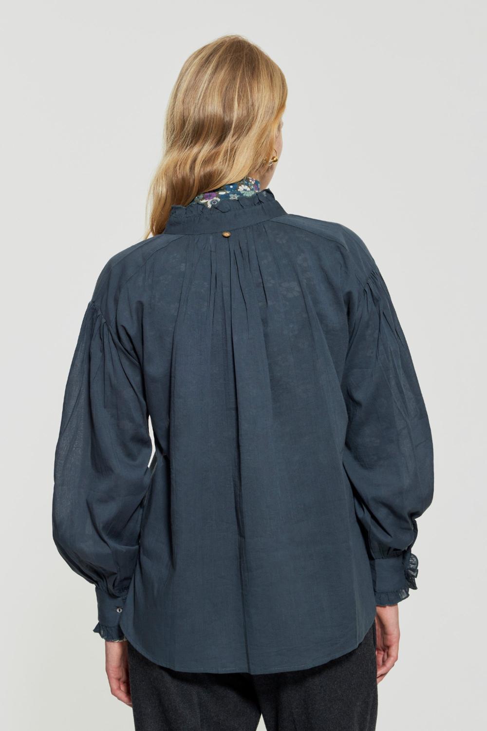 Antik batik HITALA blouse-100% katoen-DAMES TOPS & BLOUSES-Groen