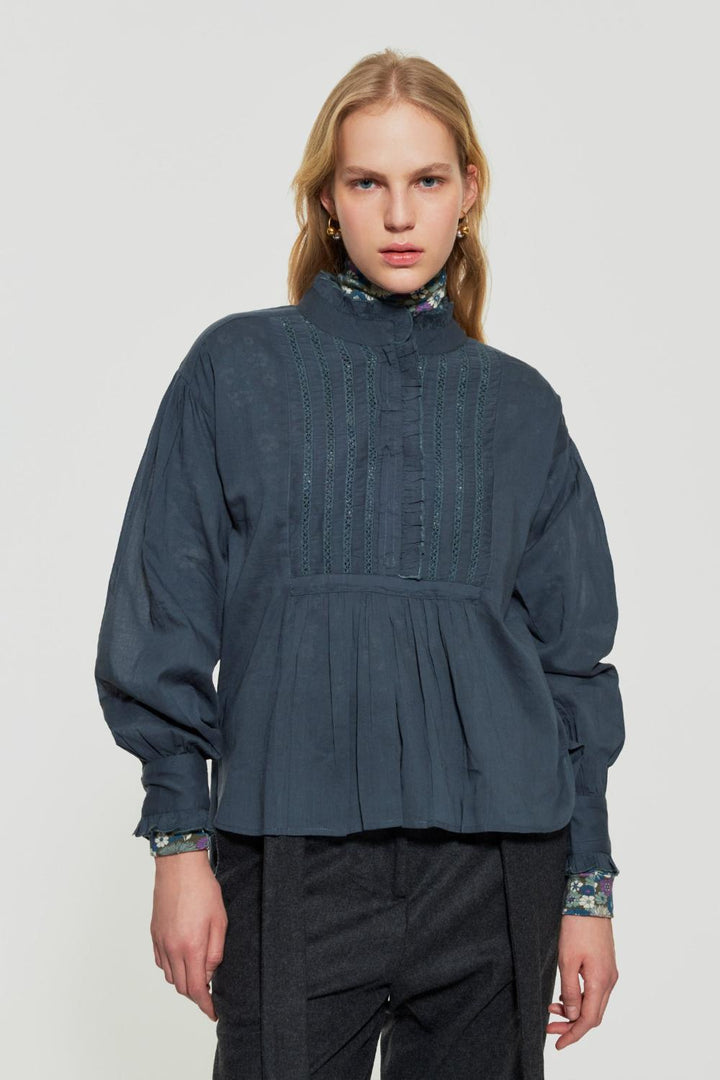 Antik batik HITALA blouse-100% katoen-DAMES TOPS & BLOUSES-Groen