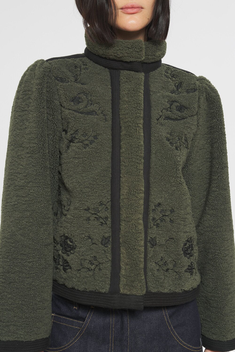 Antik Batik Saliba jack groen-100% Polyester-DAMES JASSEN & JACKS-Groen