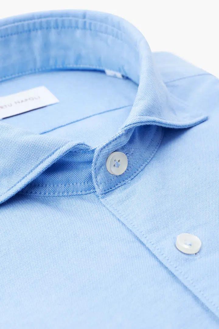 Artnu Napoli overhemd blauw-100% katoen-HEREN SHIRTS-Blauw