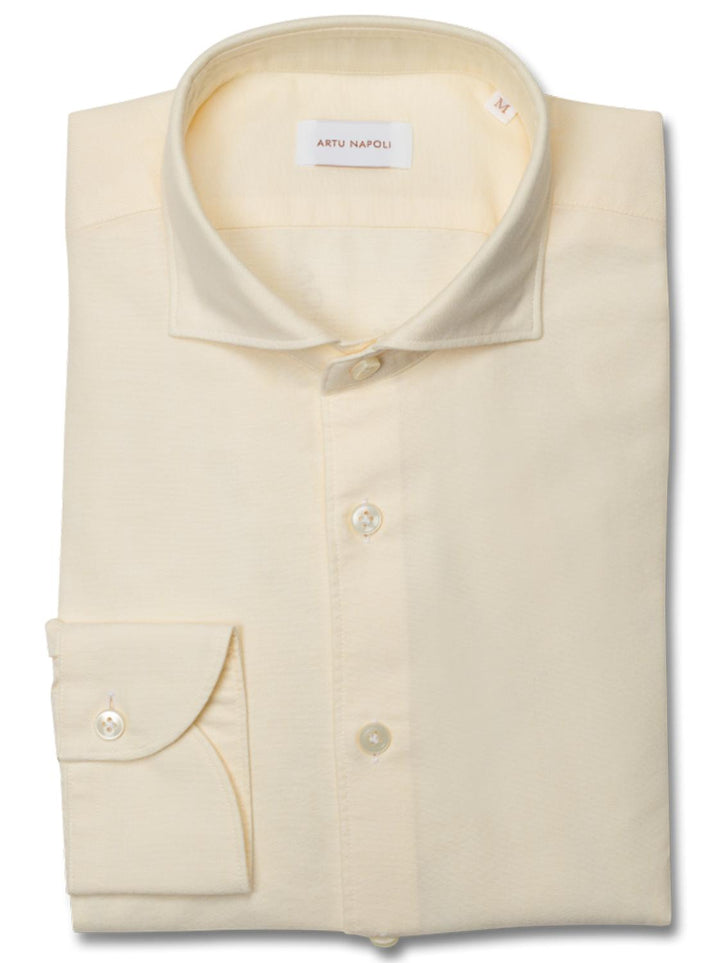 Artu Napoli overhemd-100% katoen-HEREN SHIRTS-Geel