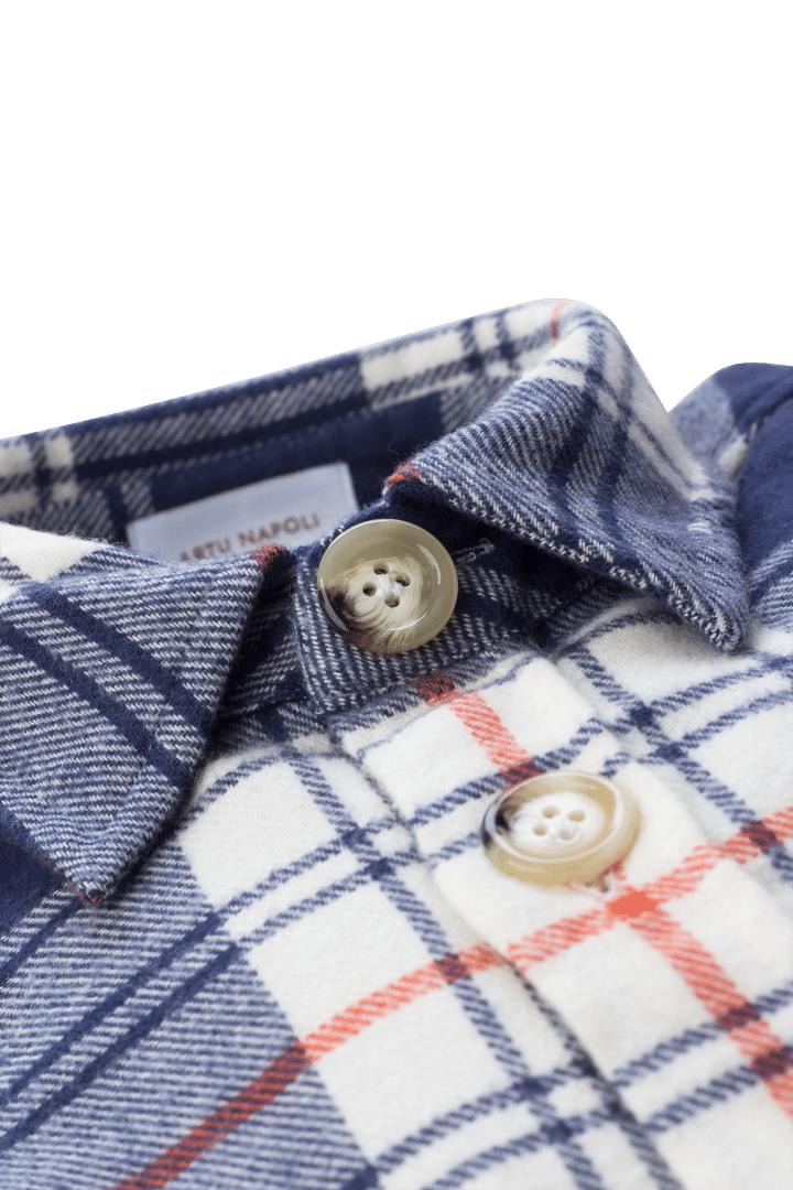 Artu Napoli overshirt-100% katoen-HEREN SHIRTS-Blauw