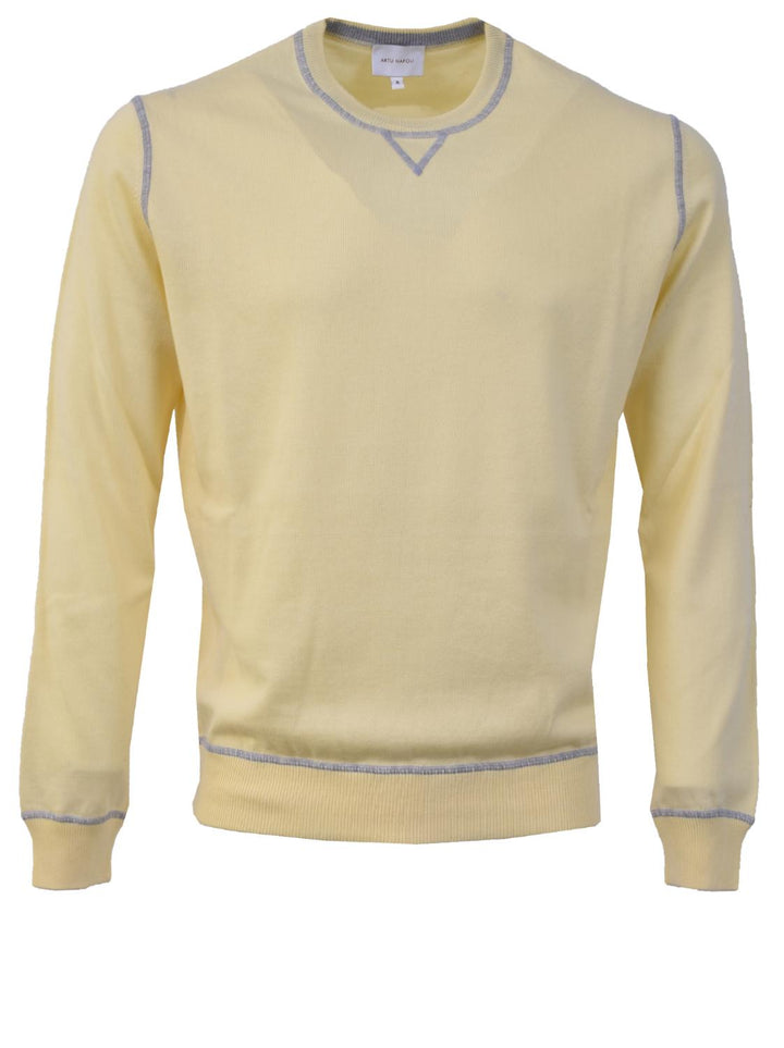 Artu Napoli Pisano trui-100% katoen-HEREN TRUIEN & VESTEN-Geel