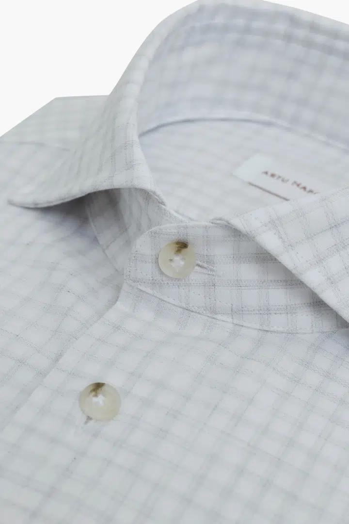 Artu Napoli soft cut away slim-100% katoen-HEREN SHIRTS-Grijs