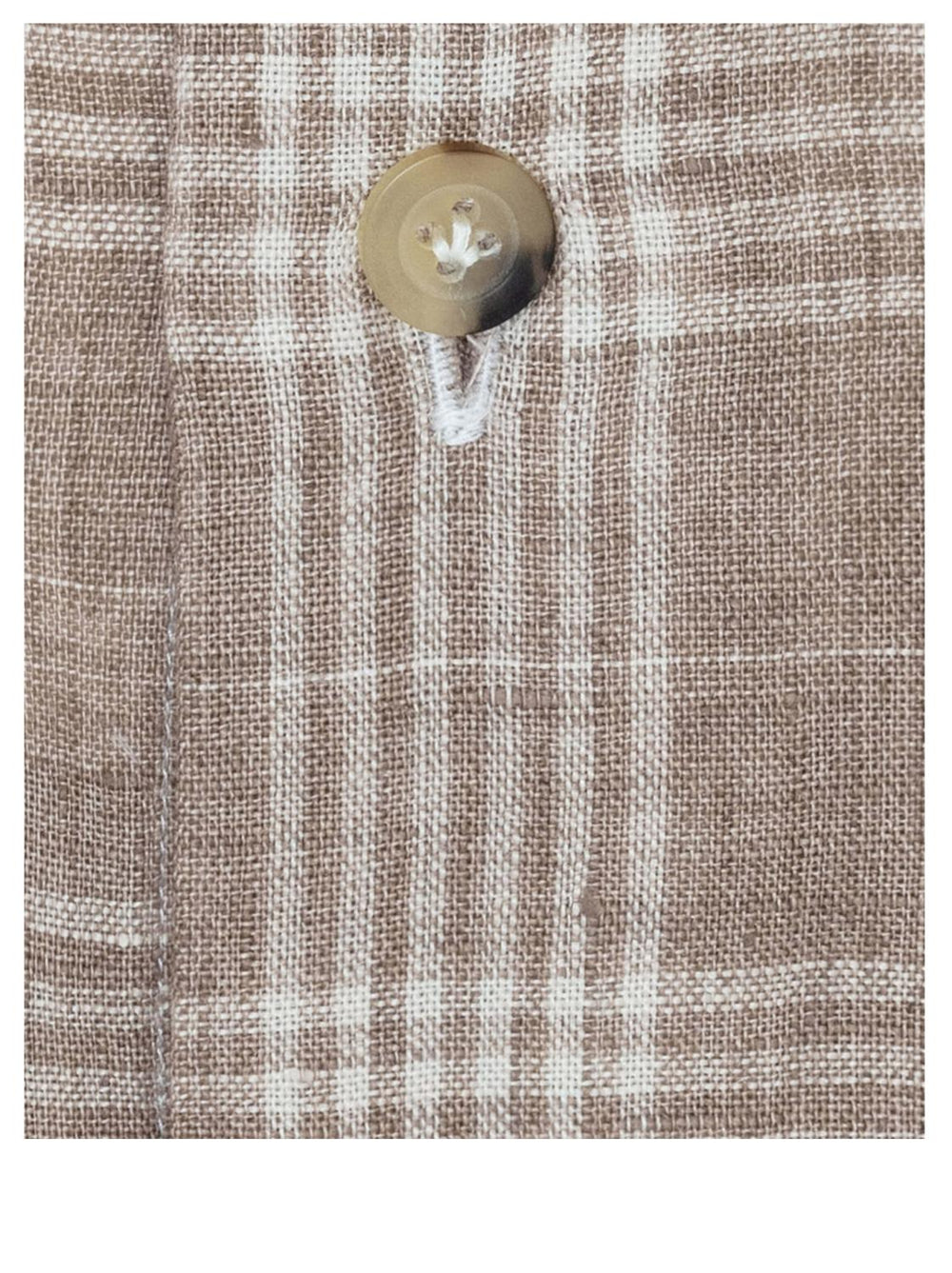 Atelier Munro shirt-100% linnen-HEREN SHIRTS-Bruin