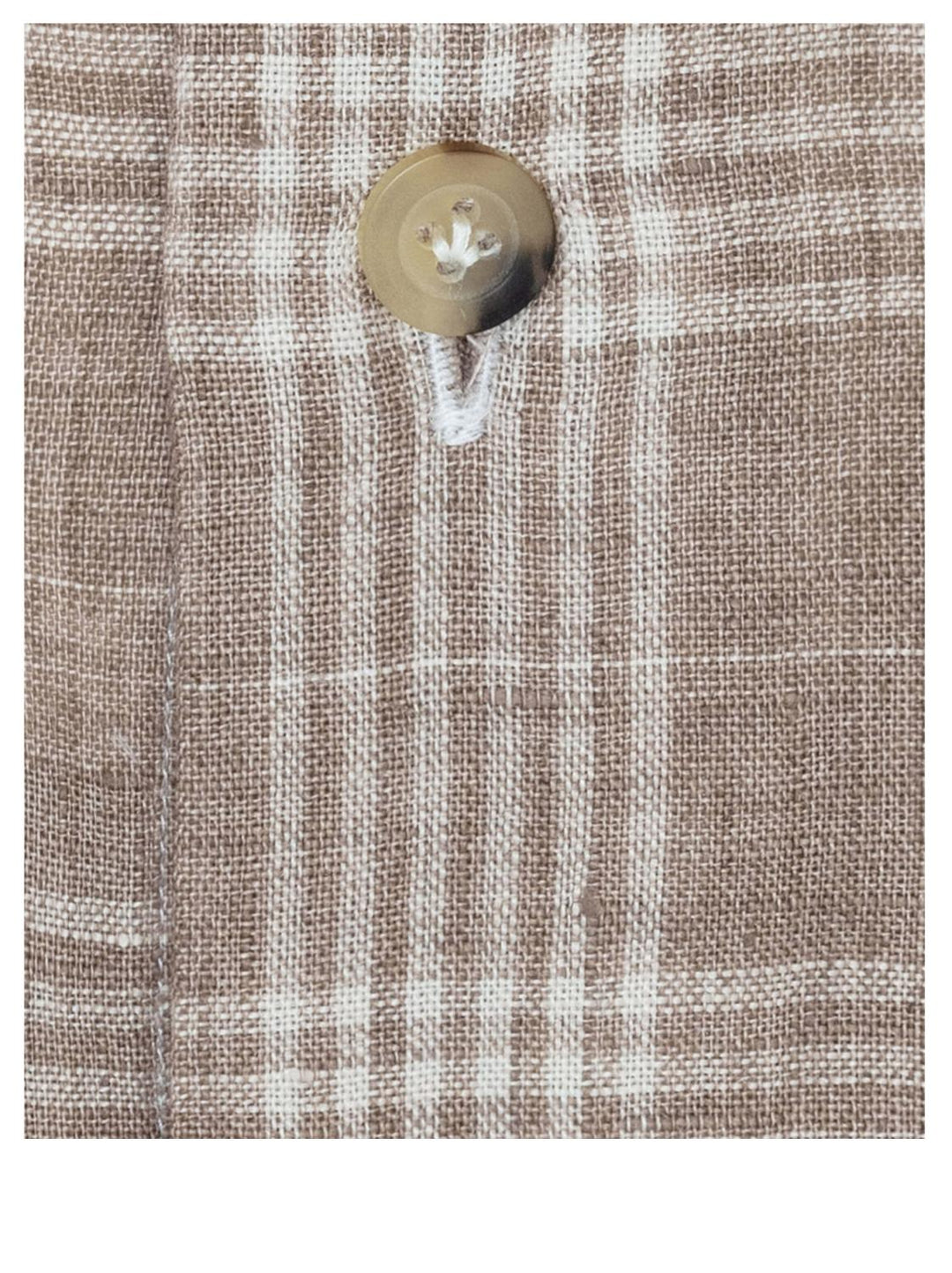 Atelier Munro shirt-100% linnen-HEREN SHIRTS-Bruin