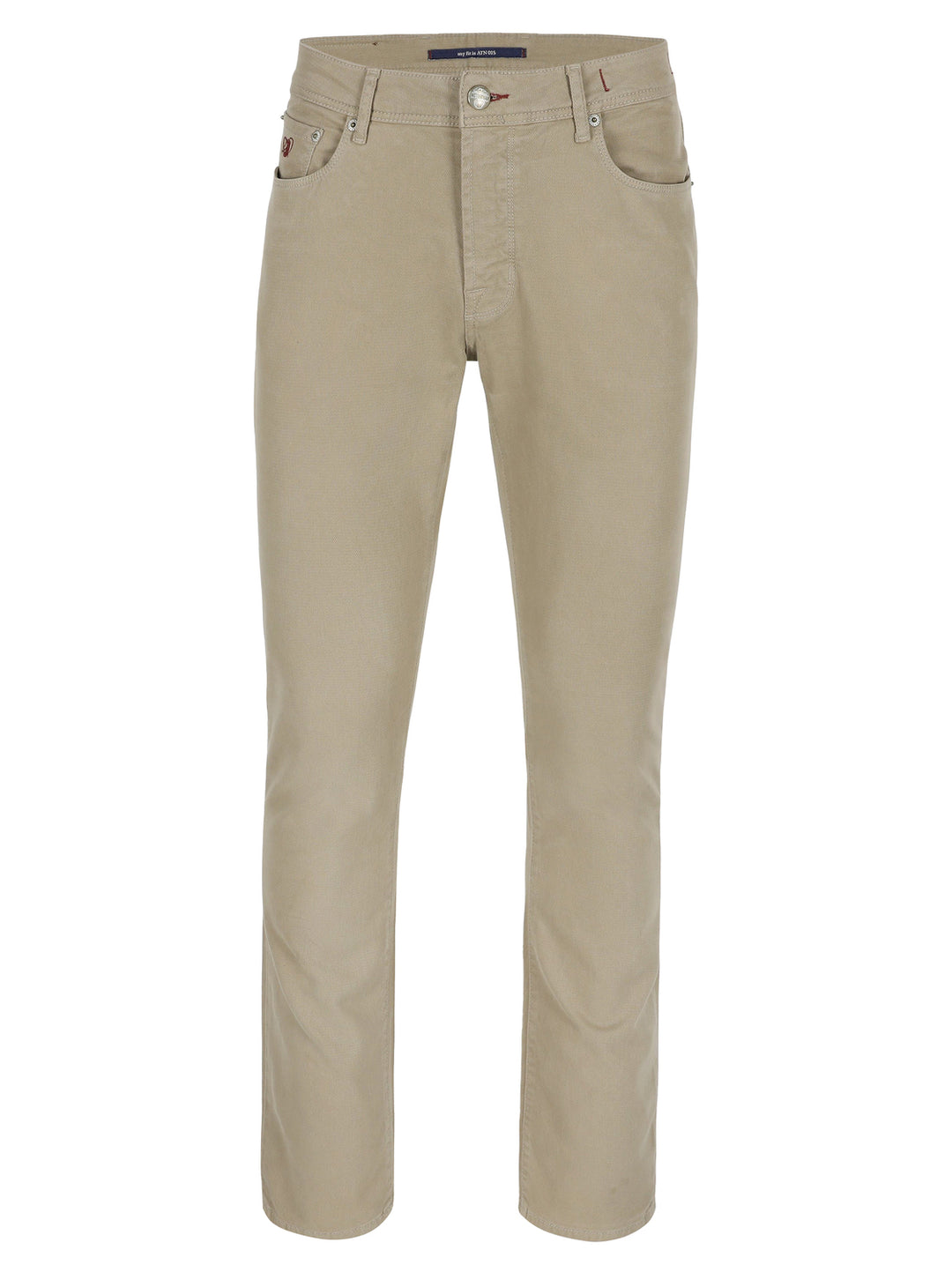Atelier Noterman 5-Pocket Broek – Beige-69% katoen, 29% lyocell, 2% elasthaan-HEREN BROEKEN-Beige