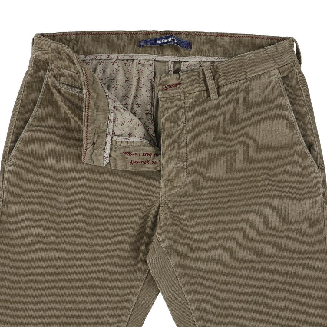 Atelier Noterman 5-Pocket Broek – Beige-97% katoen, 3% elasthaan-HEREN BROEKEN-Beige