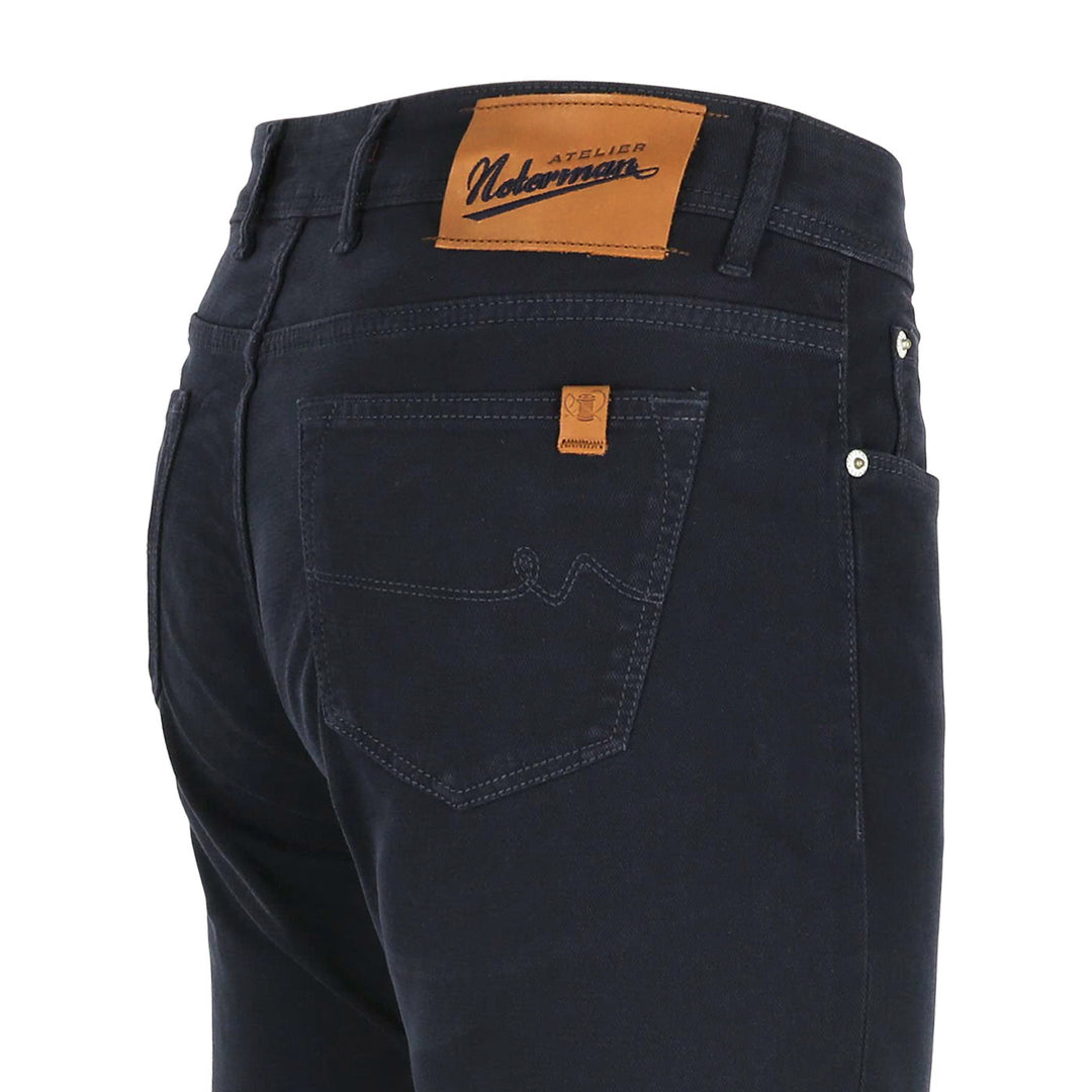 Atelier Noterman 5-Pocket Broek – Blauw-69% katoen, 29% lyocell, 2% elasthaan-HEREN BROEKEN-Blauw