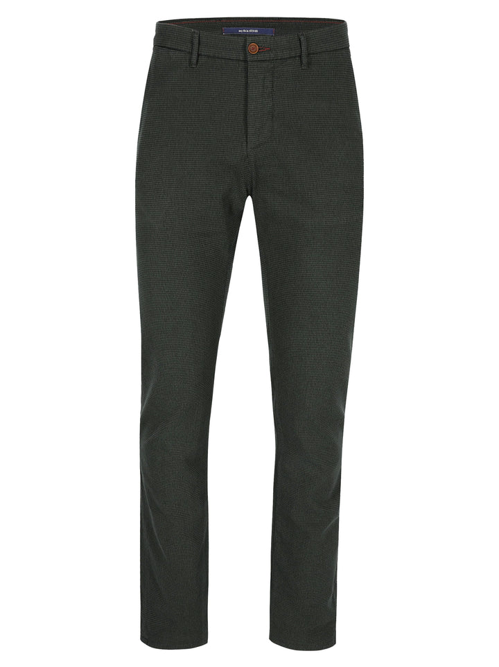 Atelier Noterman ATN05 Slim‑Fit Chino – Groen-48% katoen, 48% modal, 4% elasthaan-HEREN BROEKEN-Groen